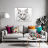 Turkish Angora Cat  Living Room Demo