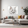 Turkish Angora Cat  Living Room Demo