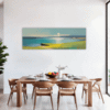 Turquoise Seascape Dining Room Demo