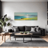 Turquoise Seascape Living Room Demo