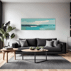 Turquoise Seascape Living Room Demo