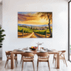 Tuscan Village Scenery Dining Room Demo