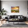 Tuscan Village Scenery Living Room Demo