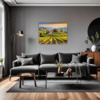 Tuscan Village Scenery Living Room Demo