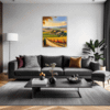 Tuscan Village Scenery Living Room Demo