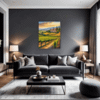 Tuscan Village Scenery Living Room Demo