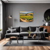 Tuscan Village Scenery Living Room Demo