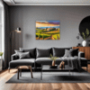 Tuscan Village Scenery Living Room Demo