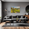 Tuscan Village Scenery Living Room Demo