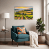 Tuscan Village Scenery Living Room Demo
