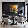 Venice Gondola Fall Scene Dining Room Demo