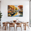 Venice Gondola Fall Scene Dining Room Demo