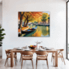 Venice Gondola Fall Scene Dining Room Demo