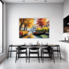 Venice Gondola Fall Scene Dining Room Demo