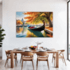 Venice Gondola Fall Scene Dining Room Demo