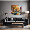 Venice Gondola Fall Scene Living Room Demo