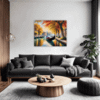 Venice Gondola Fall Scene Living Room Demo