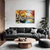 Venice Gondola Fall Scene Living Room Demo
