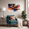 Vibrant Abstract Vortex Living Room Demo