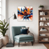 Vibrant Abstract Vortex Living Room Demo