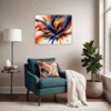 Vibrant Abstract Vortex Living Room Demo