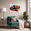 Vibrant Abstract Vortex Living Room Demo