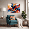 Vibrant Abstract Vortex Living Room Demo