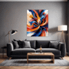 Vibrant Abstract Vortex Living Room Demo