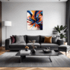 Vibrant Abstract Vortex Living Room Demo