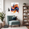 Vibrant Abstract Vortex Living Room Demo