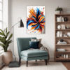 Vibrant Abstract Vortex Living Room Demo