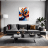 Vibrant Abstract Vortex Living Room Demo