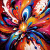 Vibrant Color Field Exploration Printable Abstract Art