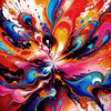 Vibrant Color Field Exploration Printable Abstract Art