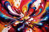 Vibrant Color Field Exploration Printable Abstract Art