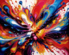 Vibrant Color Field Exploration Printable Abstract Art