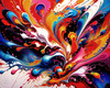 Vibrant Color Field Exploration Printable Abstract Art