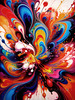 Vibrant Color Field Exploration Printable Abstract Art