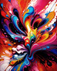 Vibrant Color Field Exploration Printable Abstract Art