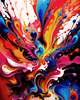 Vibrant Color Field Exploration Printable Abstract Art