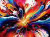 Vibrant Color Field Exploration Printable Abstract Art