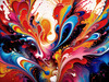 Vibrant Color Field Exploration Printable Abstract Art