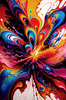 Vibrant Color Field Exploration Printable Abstract Art