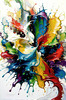 Vibrant Color Field Abstract Art Print Exploring Hues