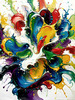 Vibrant Color Field Abstract Art Print Exploring Hues