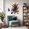 Vibrant Color Vortex Living Room Demo