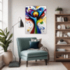 Wavy Color Mix Living Room Demo