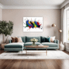 Whimsical Color Rave Living Room Demo