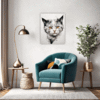 Whimsical Scottish Cat Living Room Demo