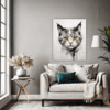 Whimsical Scottish Cat Living Room Demo